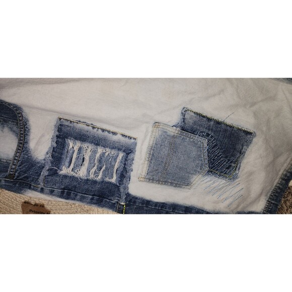 VTG Noiz Jeans Shorts Mens 48 Jorts Baggy Denim Y2K Grunge Skater Streetwear - Picture 2 of 5